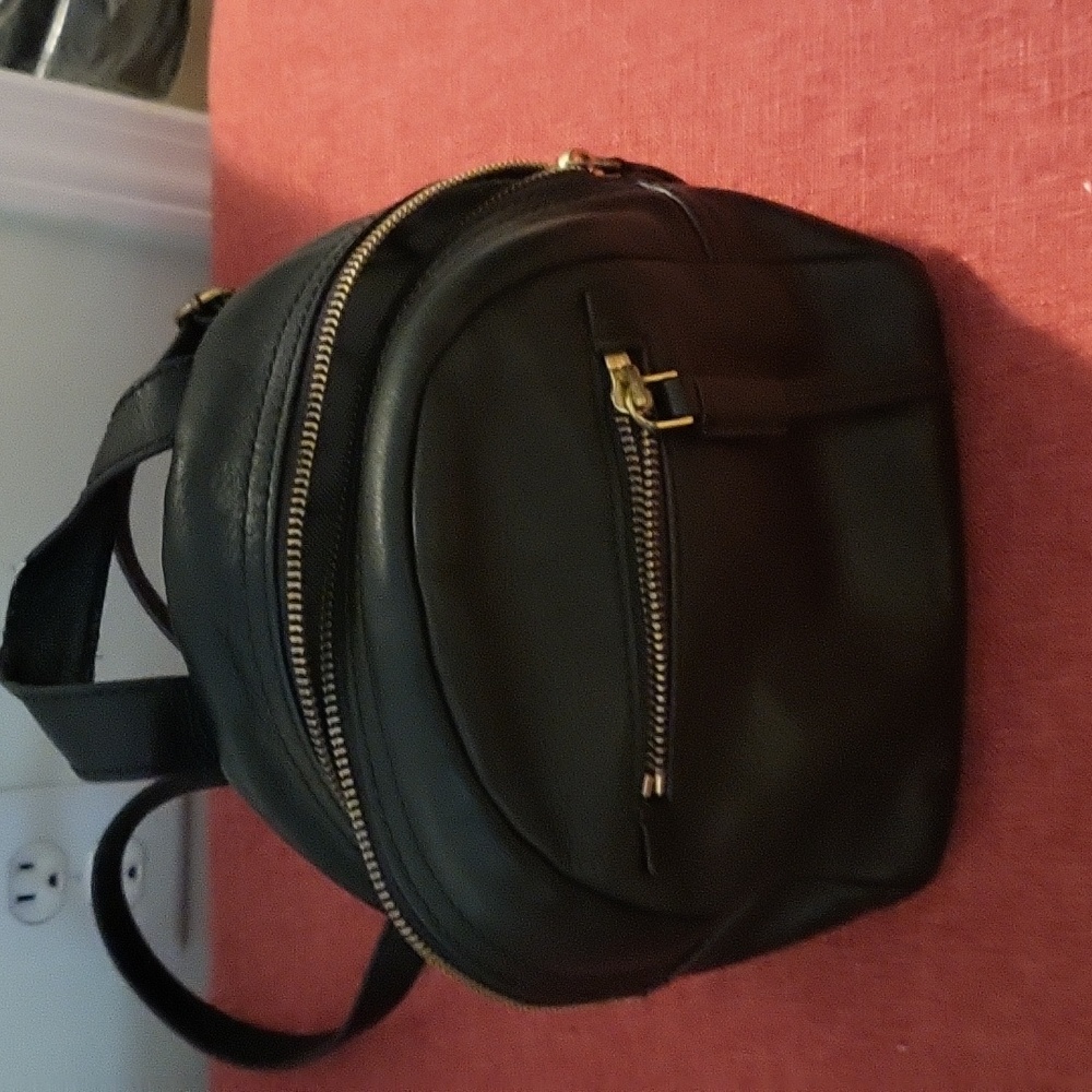 Fossil mini black backpack